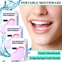 Portable mini mouthwash packs for travel