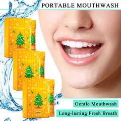 Mini travel mouthwash set for fresh breath on the go
