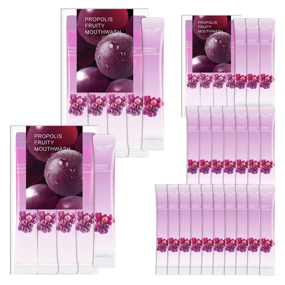 Travel size mouthwash packets – pack of 60 in a compact kit