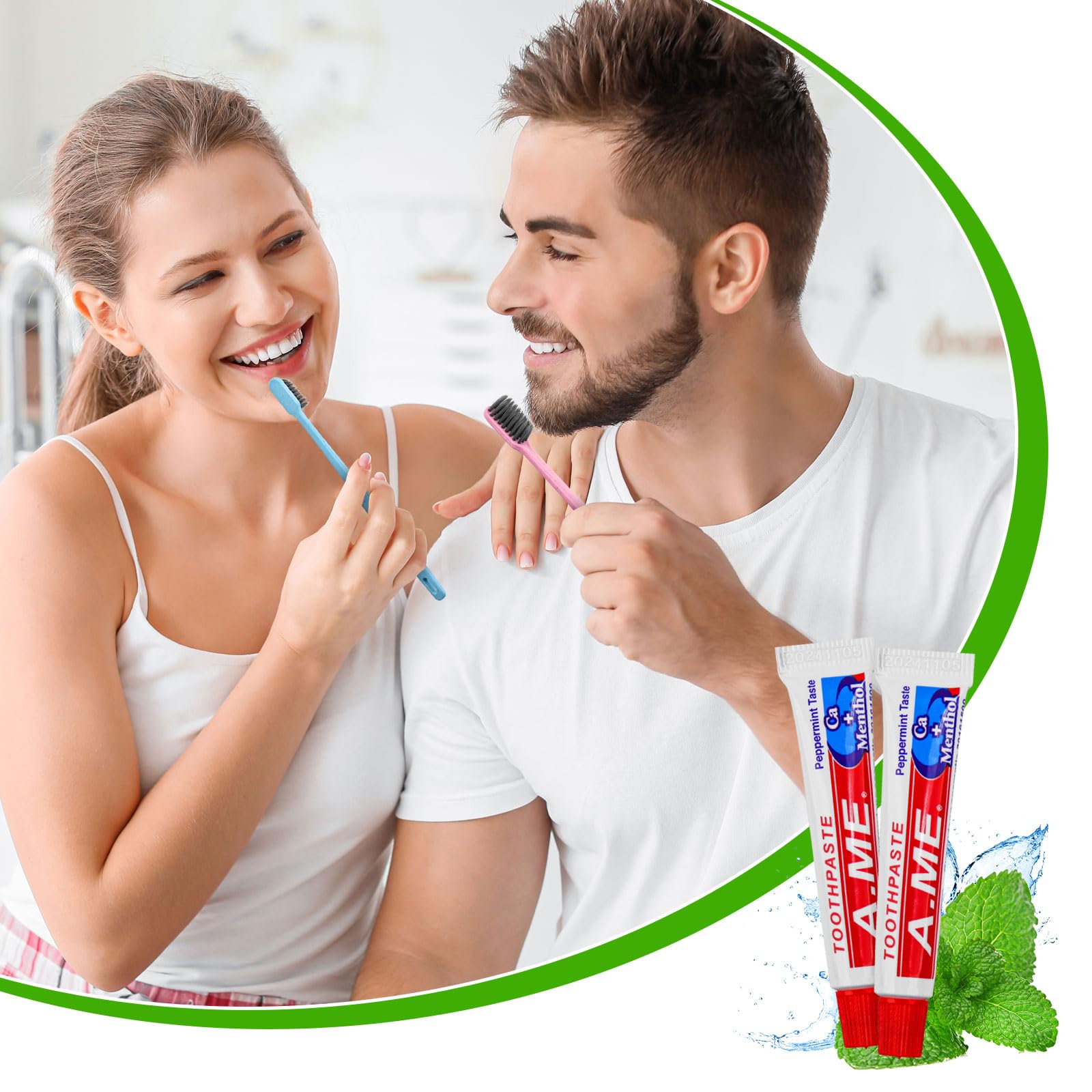 Mint flavor travel toothpaste for on-the-go freshness