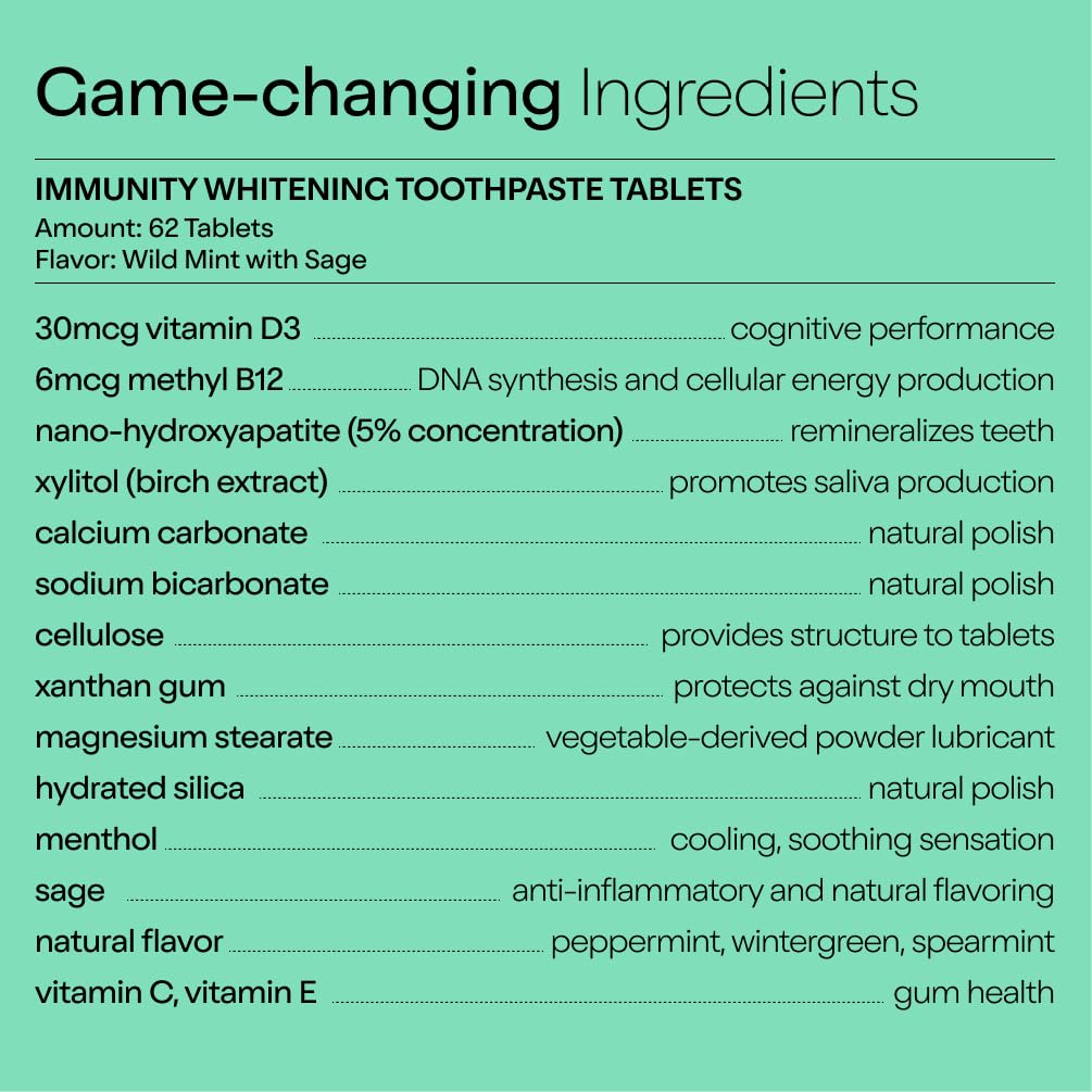 Travel-friendly toothpaste tablets