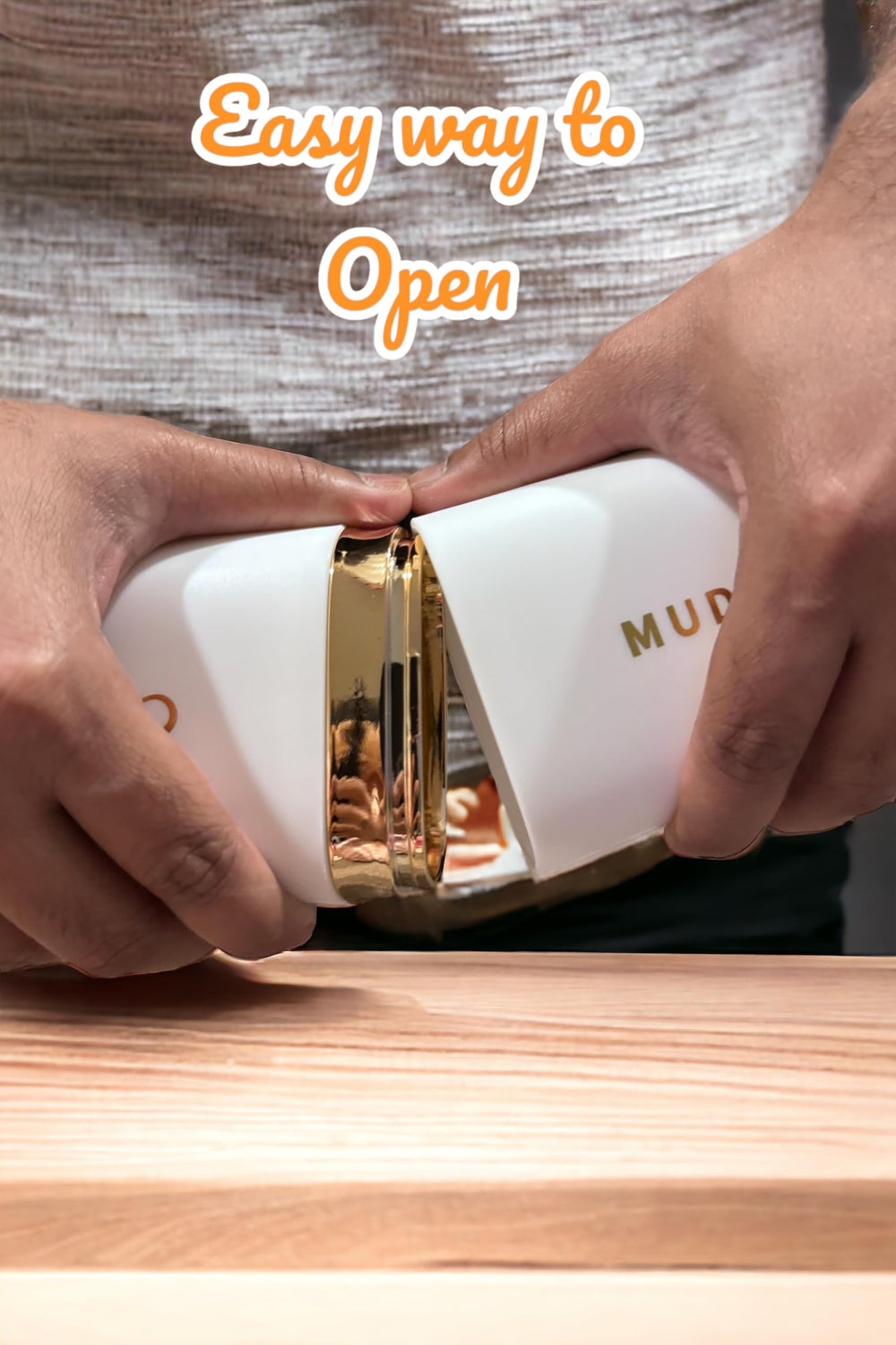 Opened view showing toothbrush and toothpaste compartments