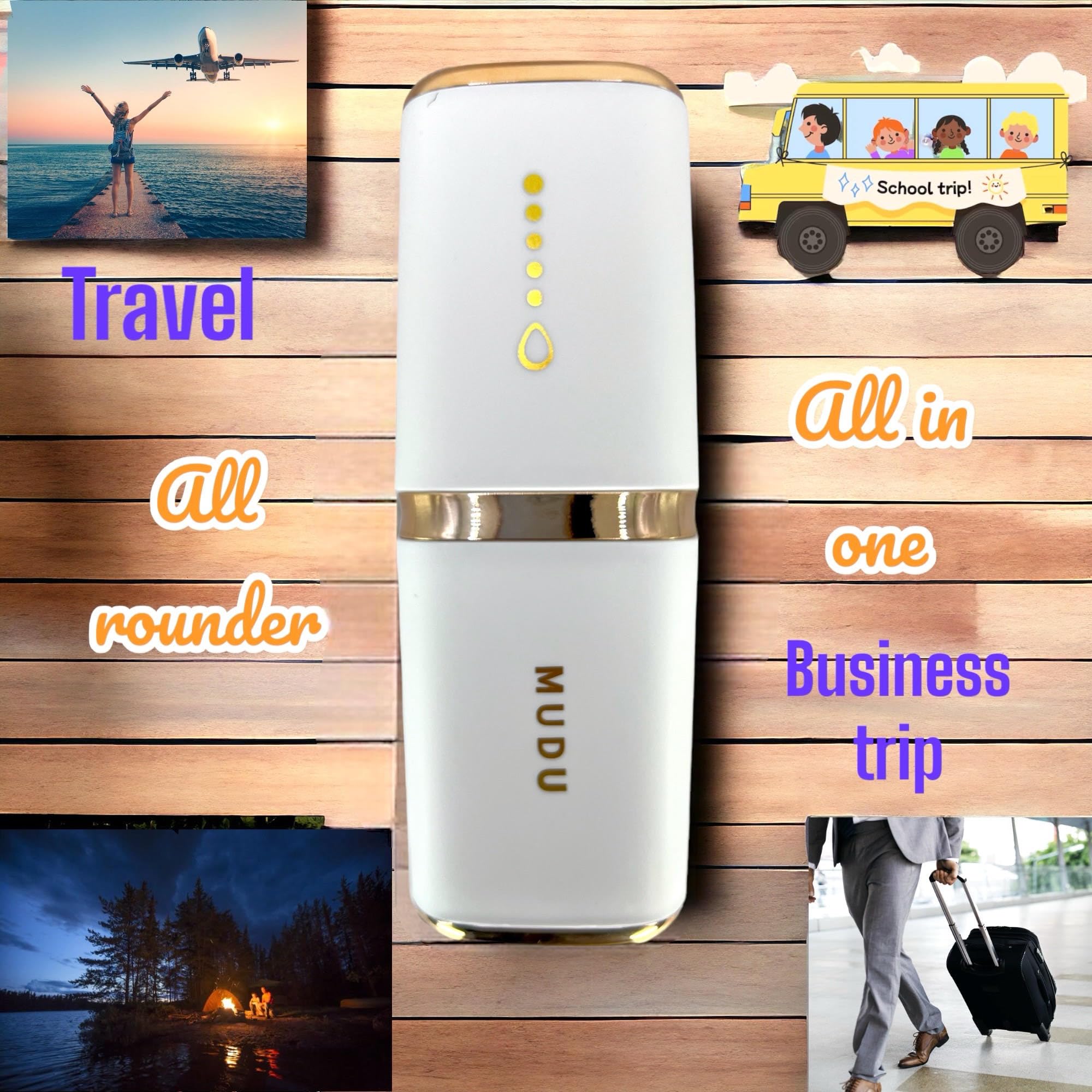 Multi-functional storage for razors and makeup brushes in the organizer