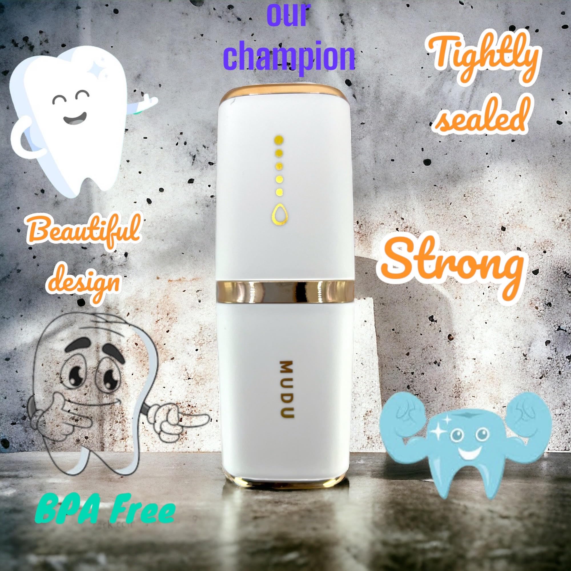 All-in-one dental kit holder ready for travel