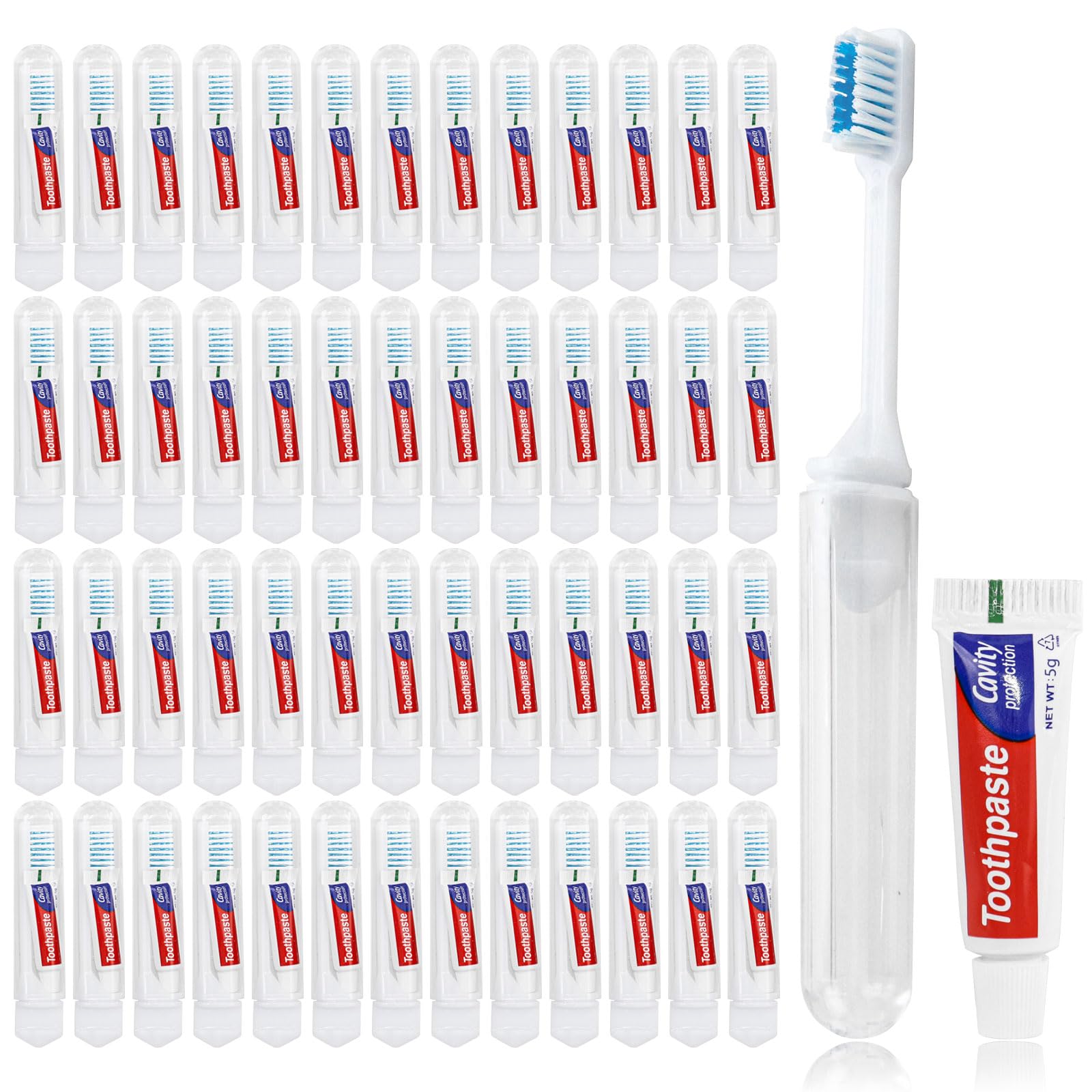 Travel toothbrush kit with case and toothpaste - image 1 of 6