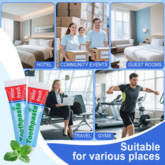 Leak-proof sealed mini toothpaste bulk packaging