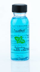 Alcohol-free mint mouthwash by Travel Well