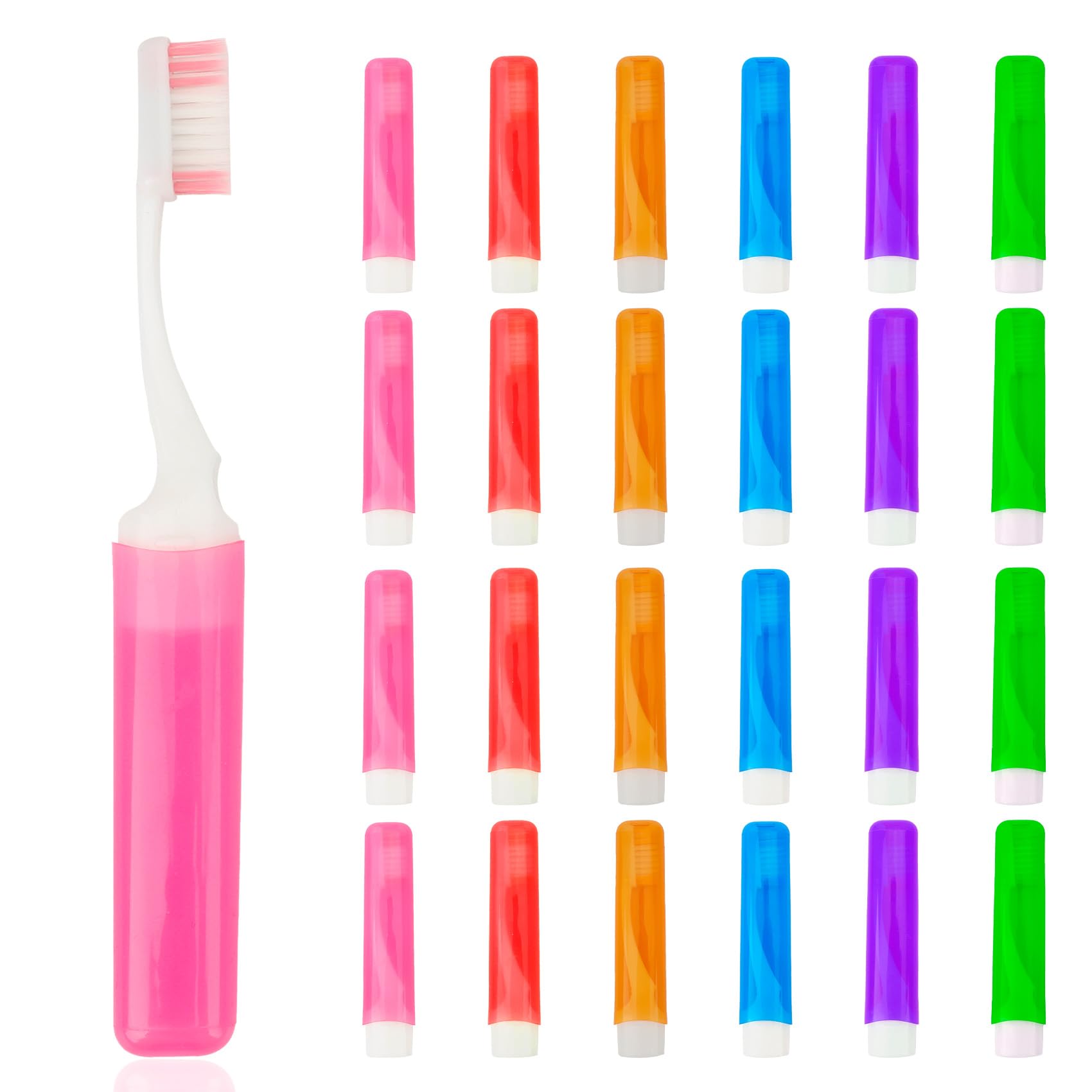 Travel toothbrush 24-piece set – assorted colors