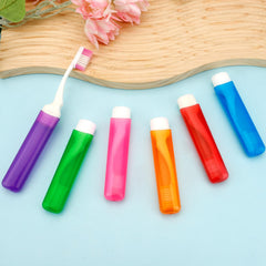 Mini foldable travel toothbrush with case