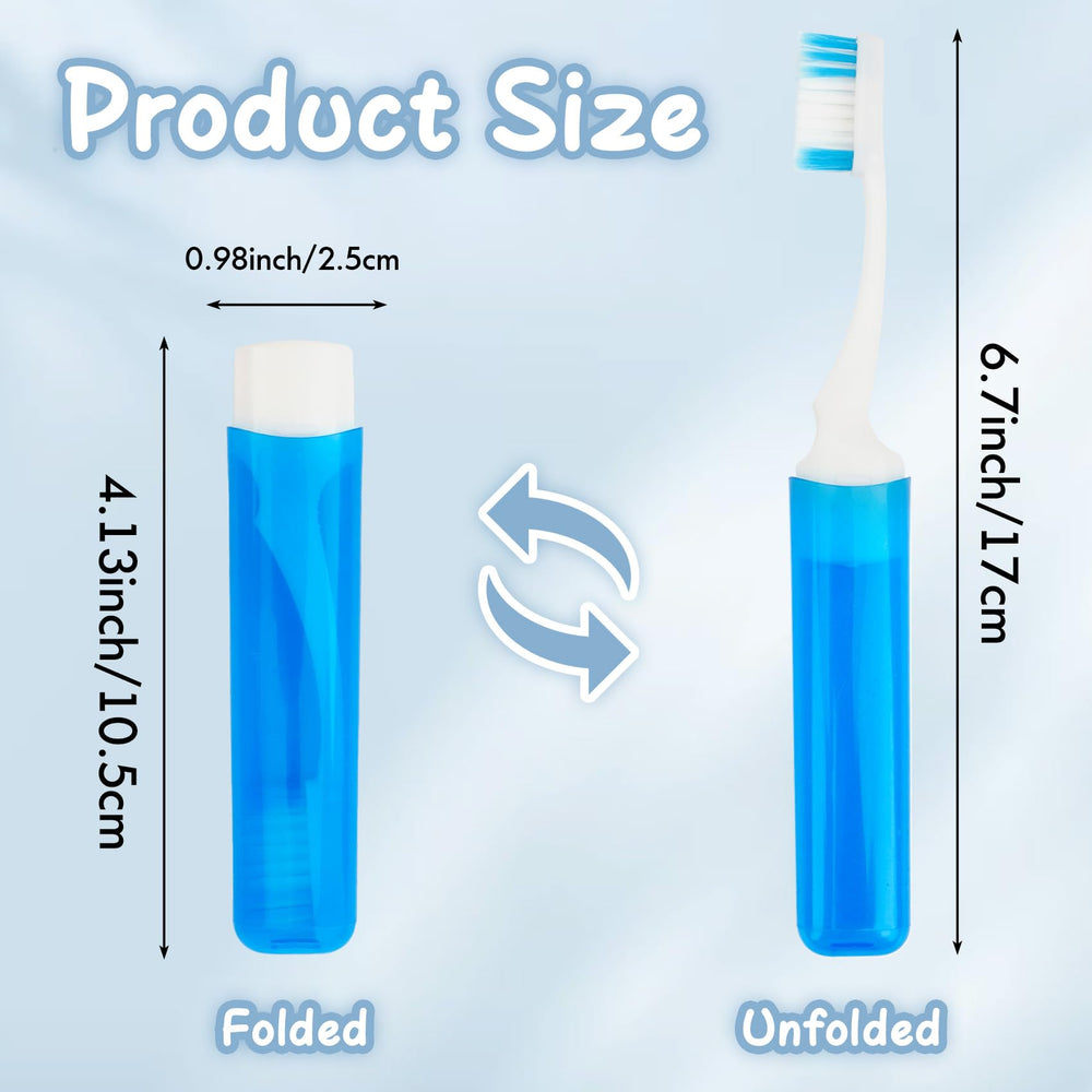 Portable compact toothbrush for home and travel