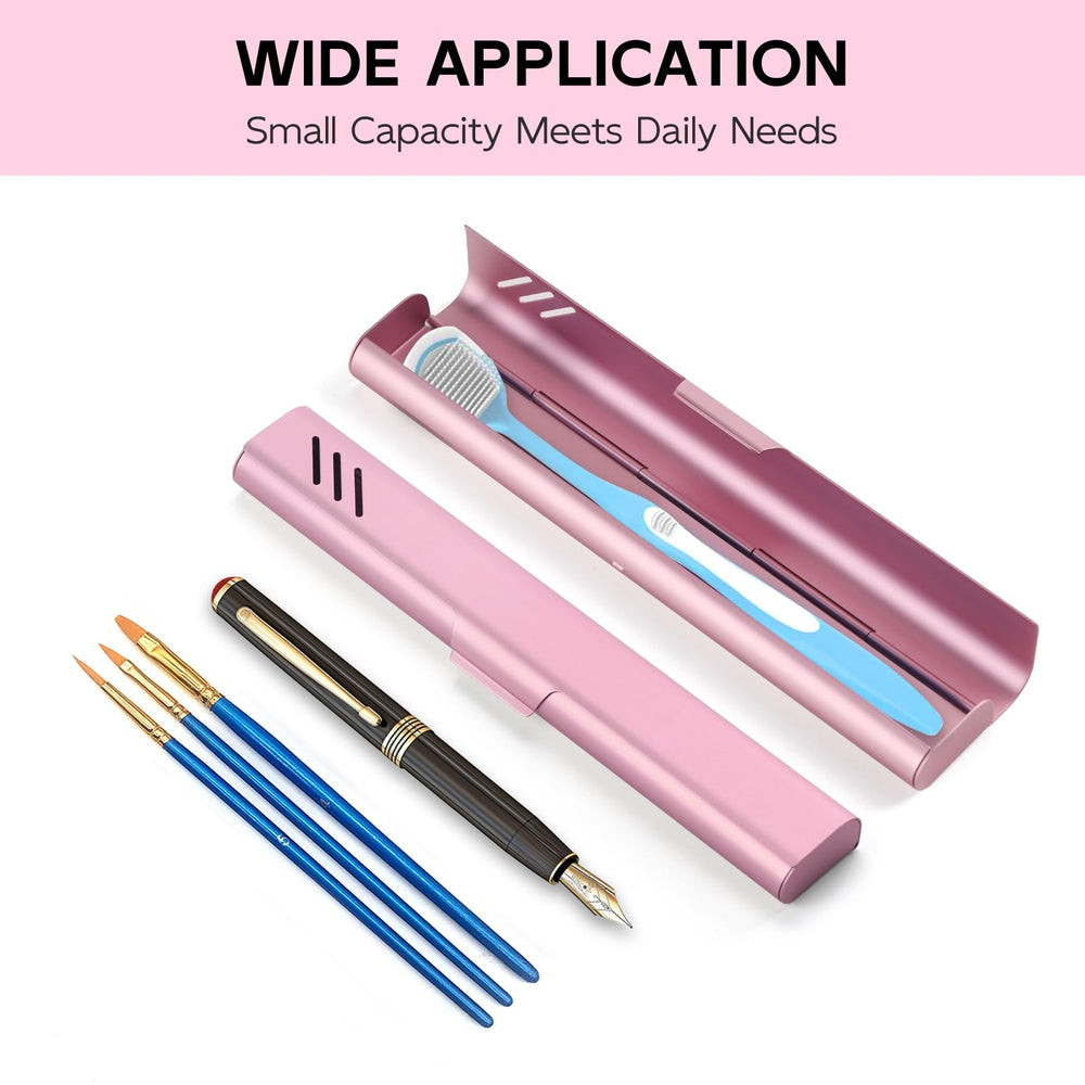 Travel case used for toothbrush and utensils