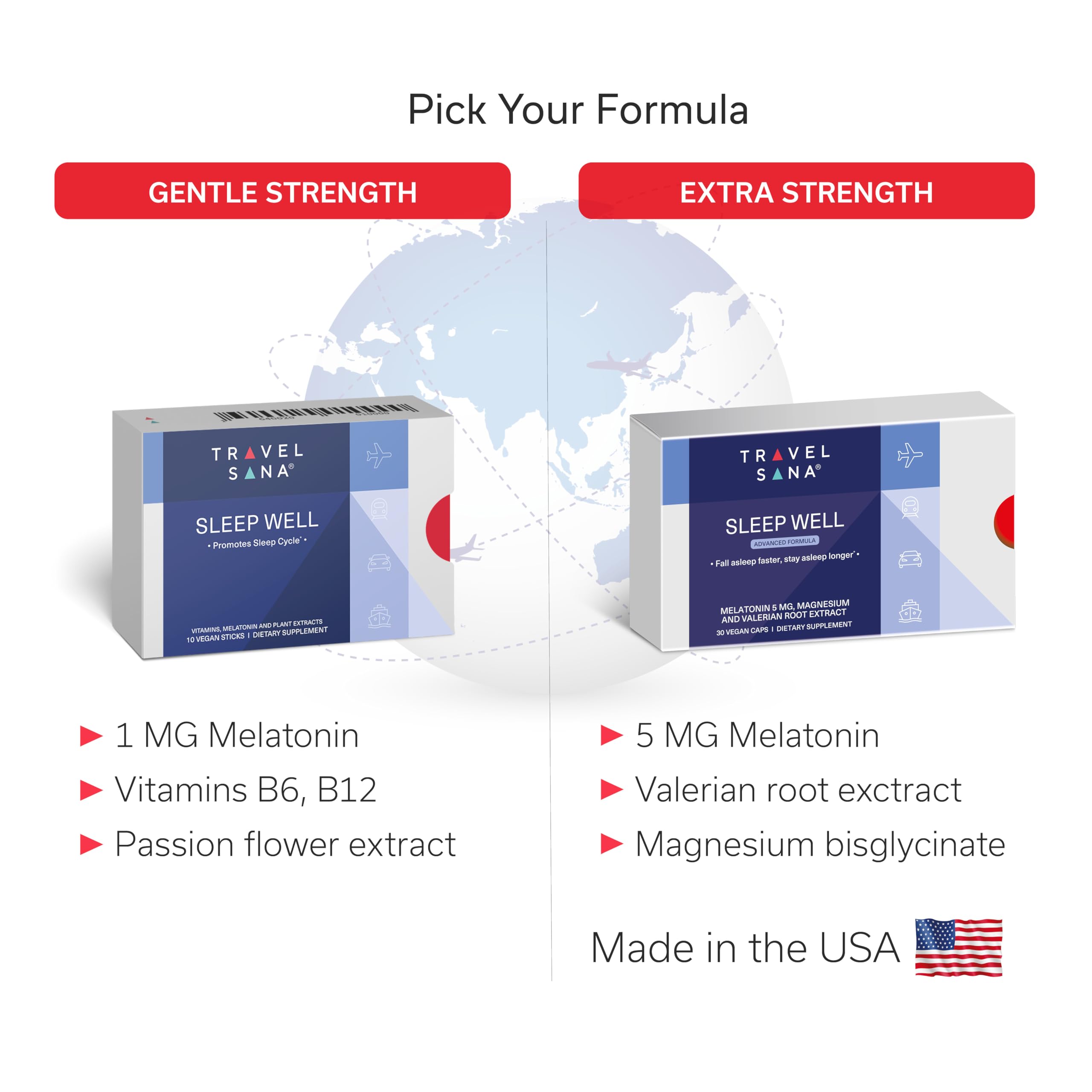 Sleep Well Advanced Formula 30 servings vegan capsules package