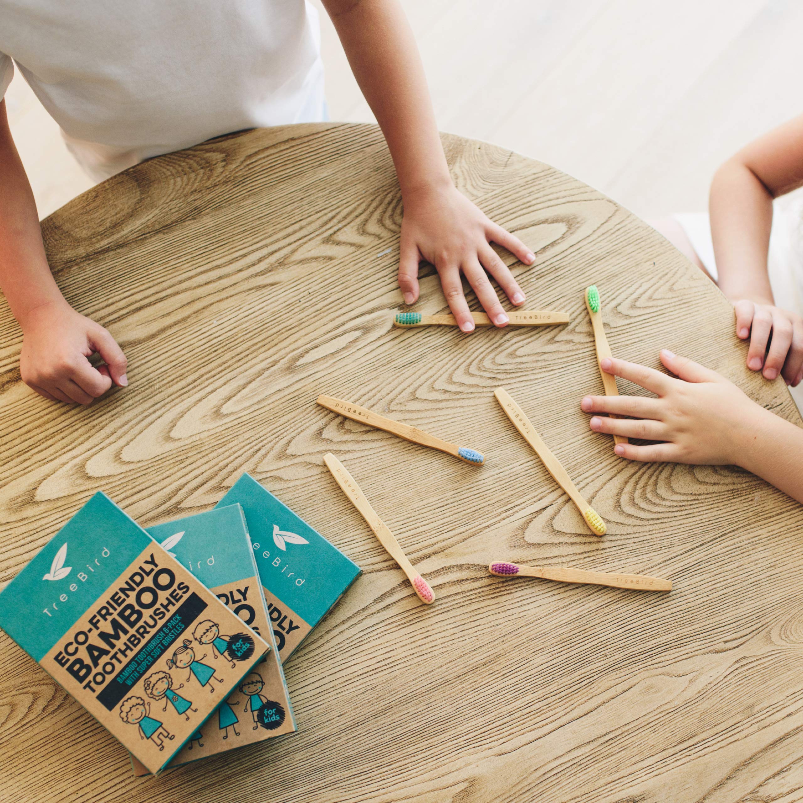 BPA-free brush heads for TreeBird kids toothbrushes
