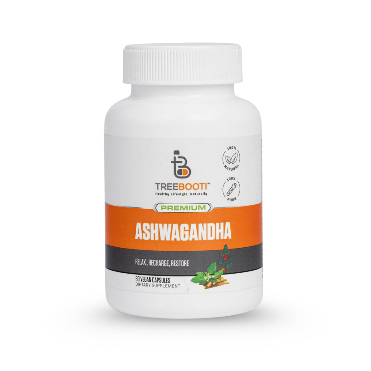 TREEBOOTI Ashwagandha 800mg bottle