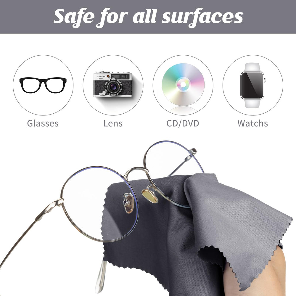 Cloth used to clean eyeglasses and sunglasses