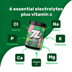 Close-up of the electrolyte blend showing the 6 core minerals