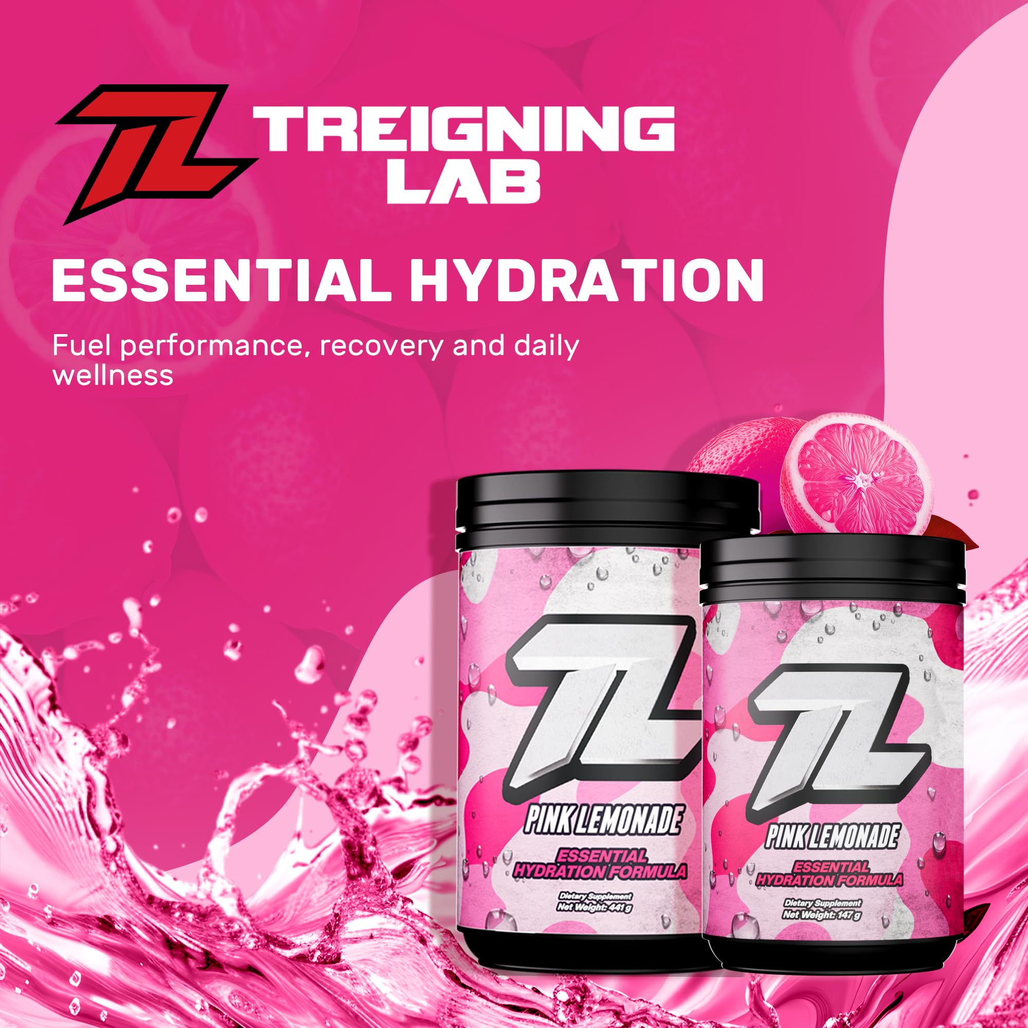 Close-up of electrolyte powder being stirred into 16 oz glass of water