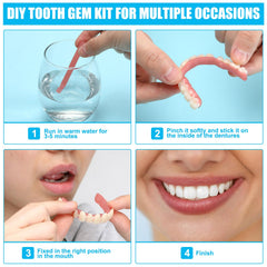 All components of TrelaCo denture kit laid out