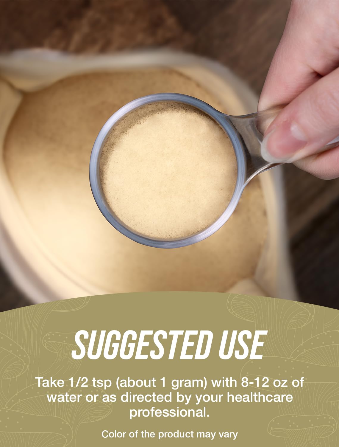 Tremella mushroom powder ingredient panel