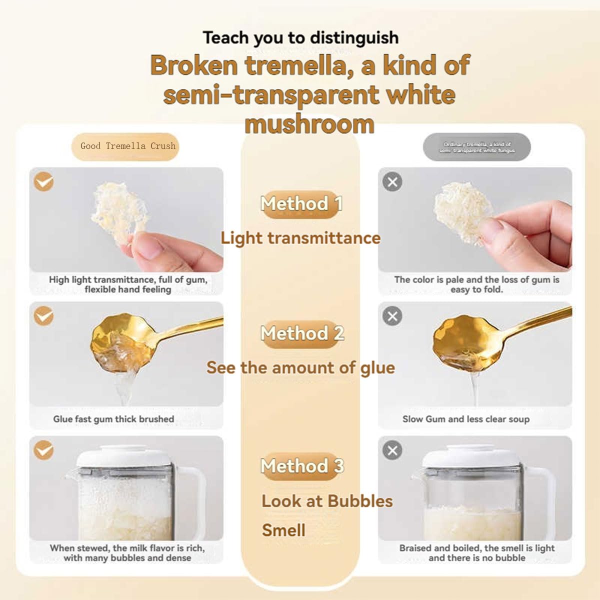 Cooked tremella dessert soup with snow fungus - view 4