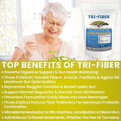 Psyllium husk fiber powder component of Tri-Fiber