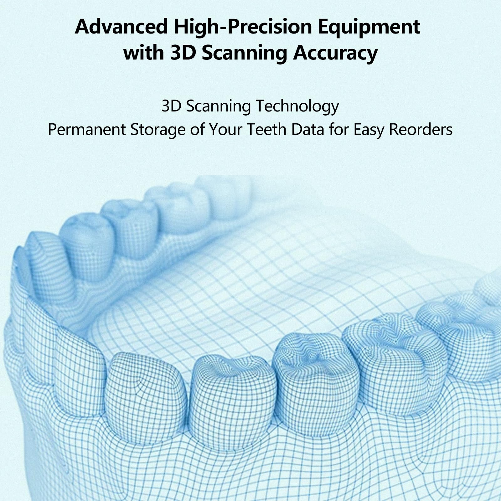 Diagram of the tri-layer biocompatible polymer material used in the retainer