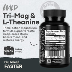 Close-up of Tri-Mag & L-Theanine capsules