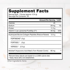 Unflavored TriActive Collagen Plus powder with scoop