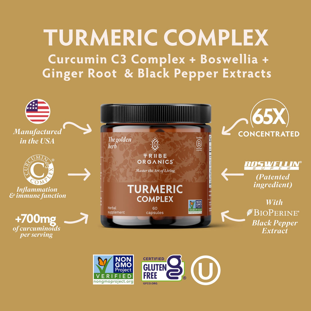 Tribe Organics Turmeric Curcumin C3 with 95% curcuminoids