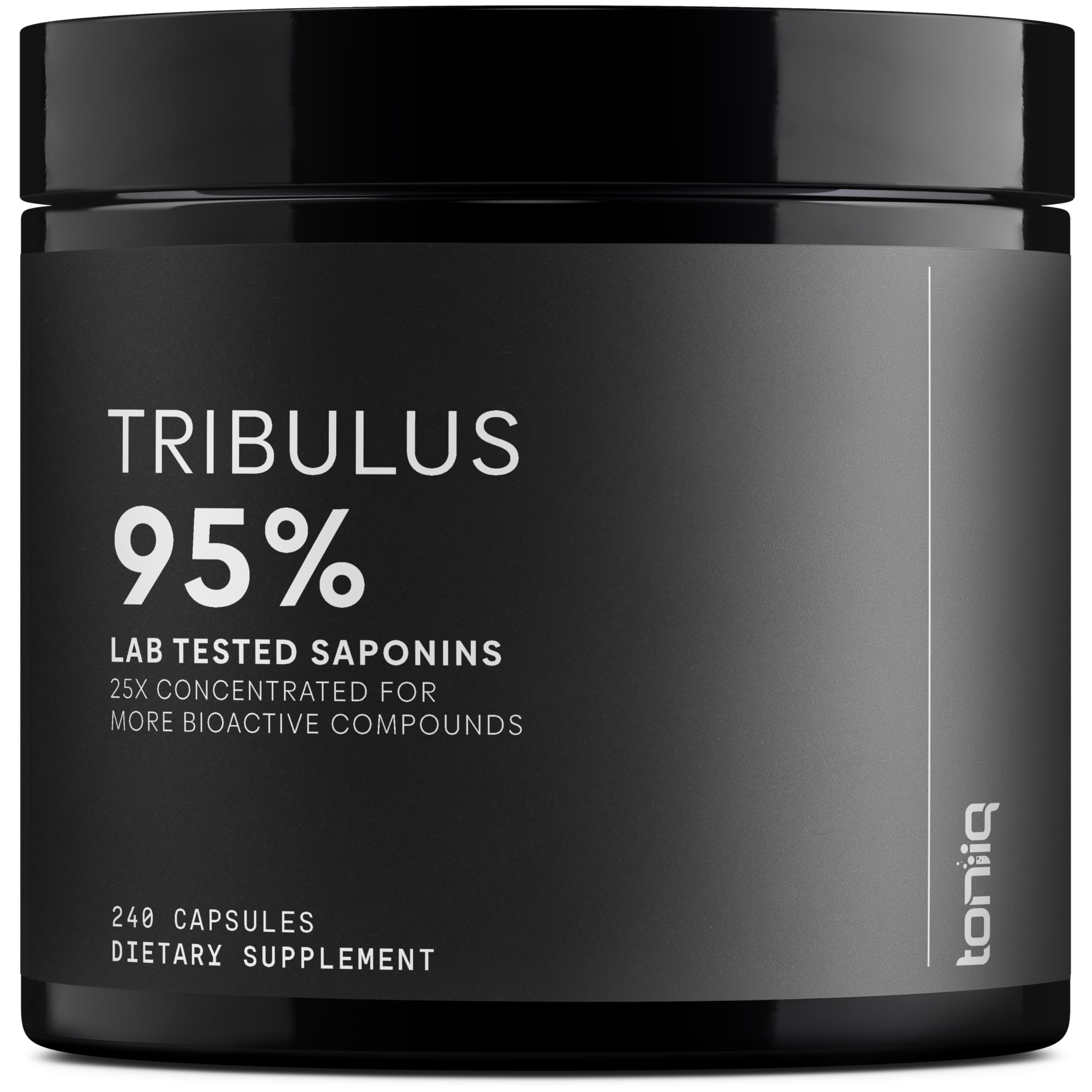 Toniiq Tribulus Terrestris for Men bottle with 95% saponins