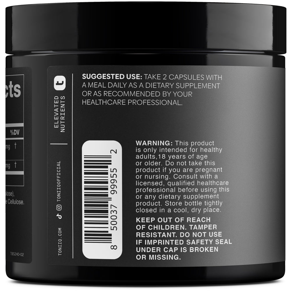 Capsules of Tribulus Terrestris supplement in bottle