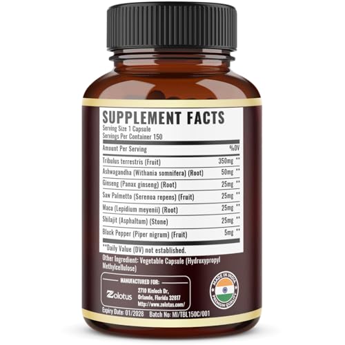 Close-up view of Tribulus Terrestris capsules