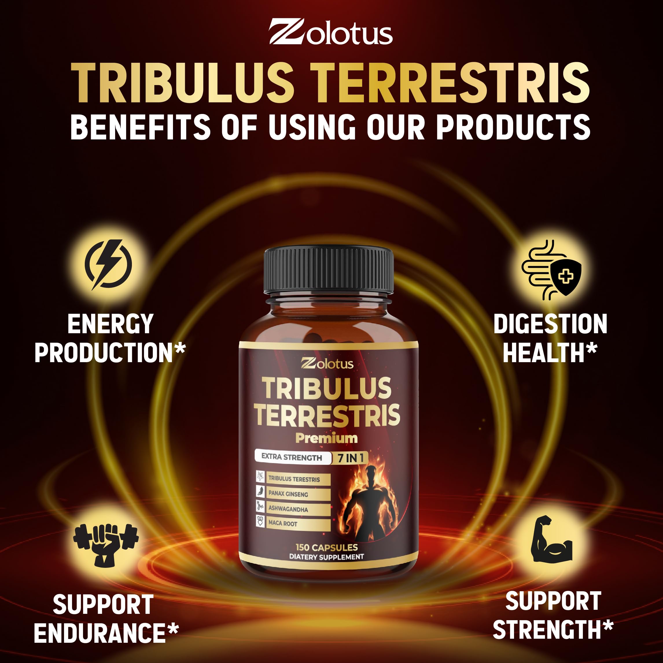 Product packaging for Tribulus Terrestris supplement