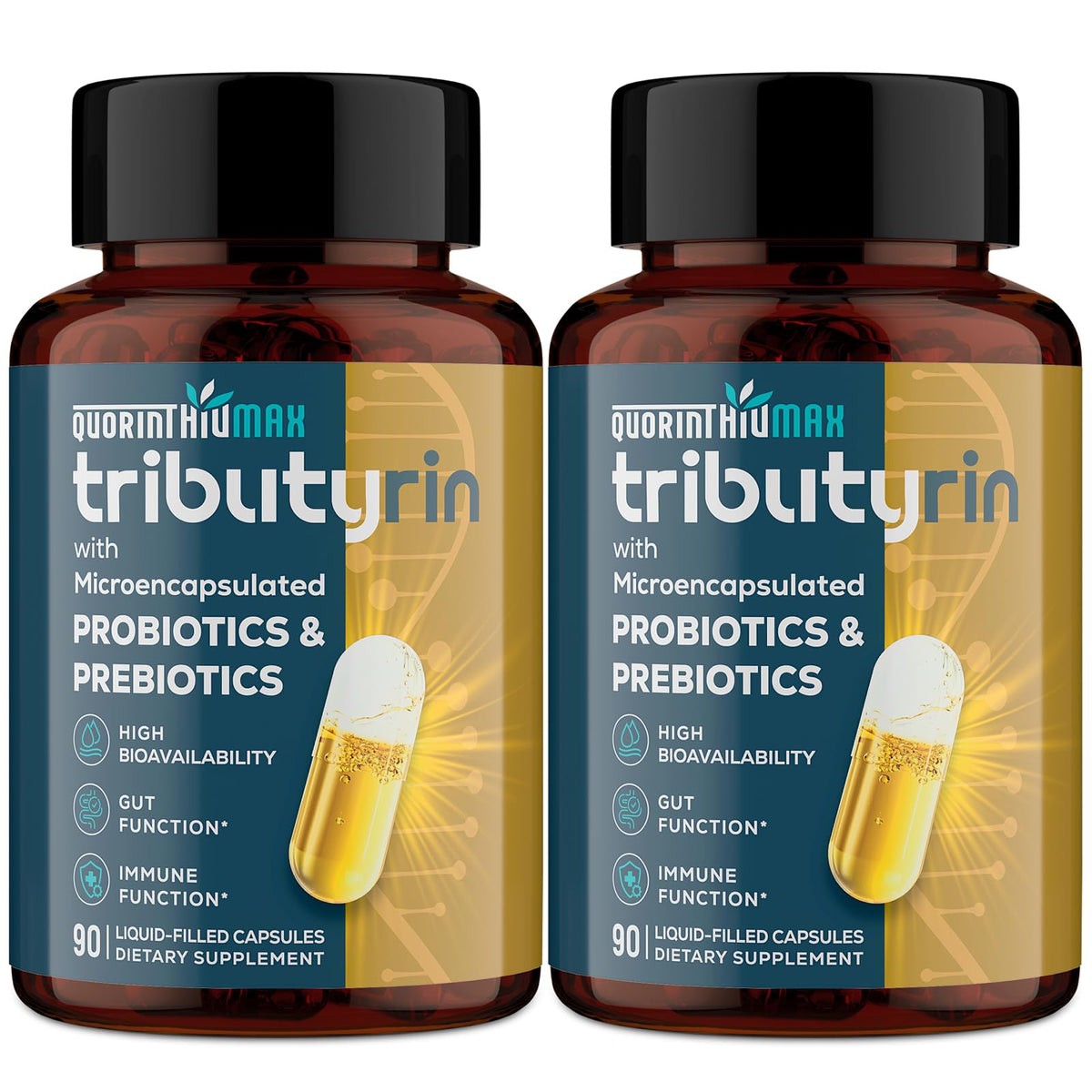 Tributyrin 800mg supplement capsules for gut and immune support