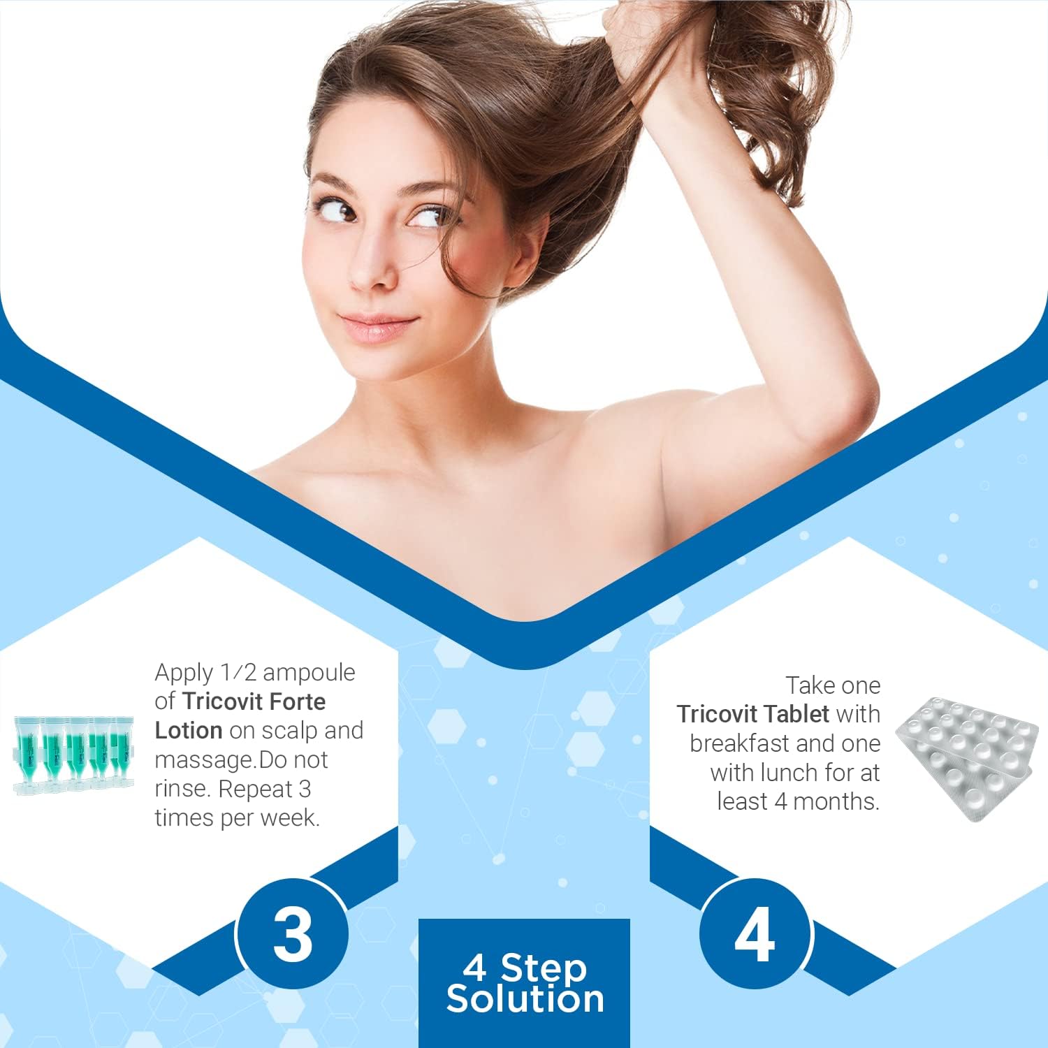 Dermatologist-formulated hair and nail vitamins concept