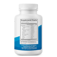 Back label showing ingredients for TriEnza Digestive Enzymes