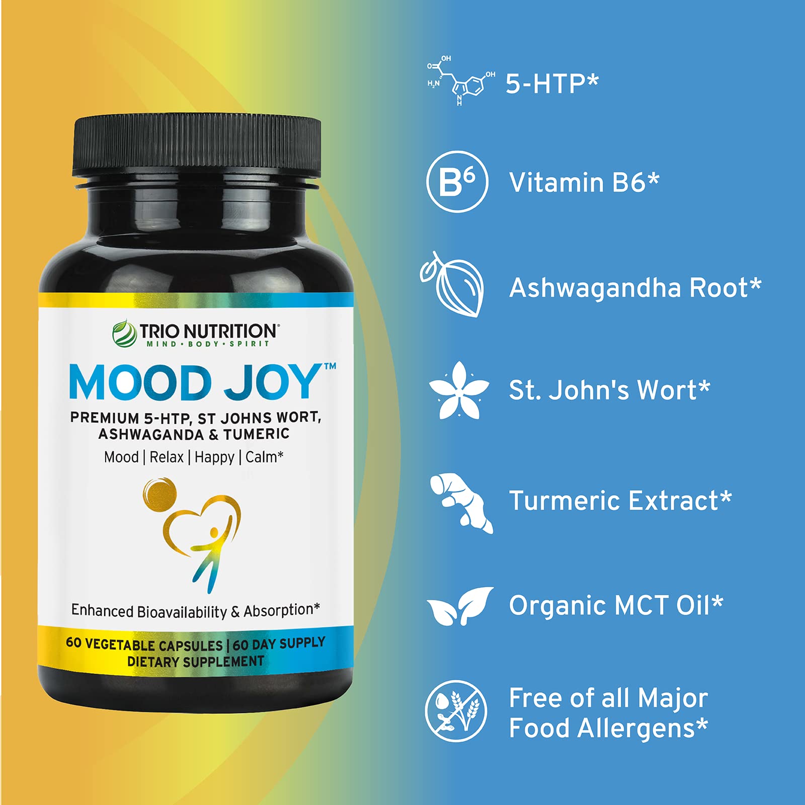 5-HTP ingredient illustration for Trio Mood Joy