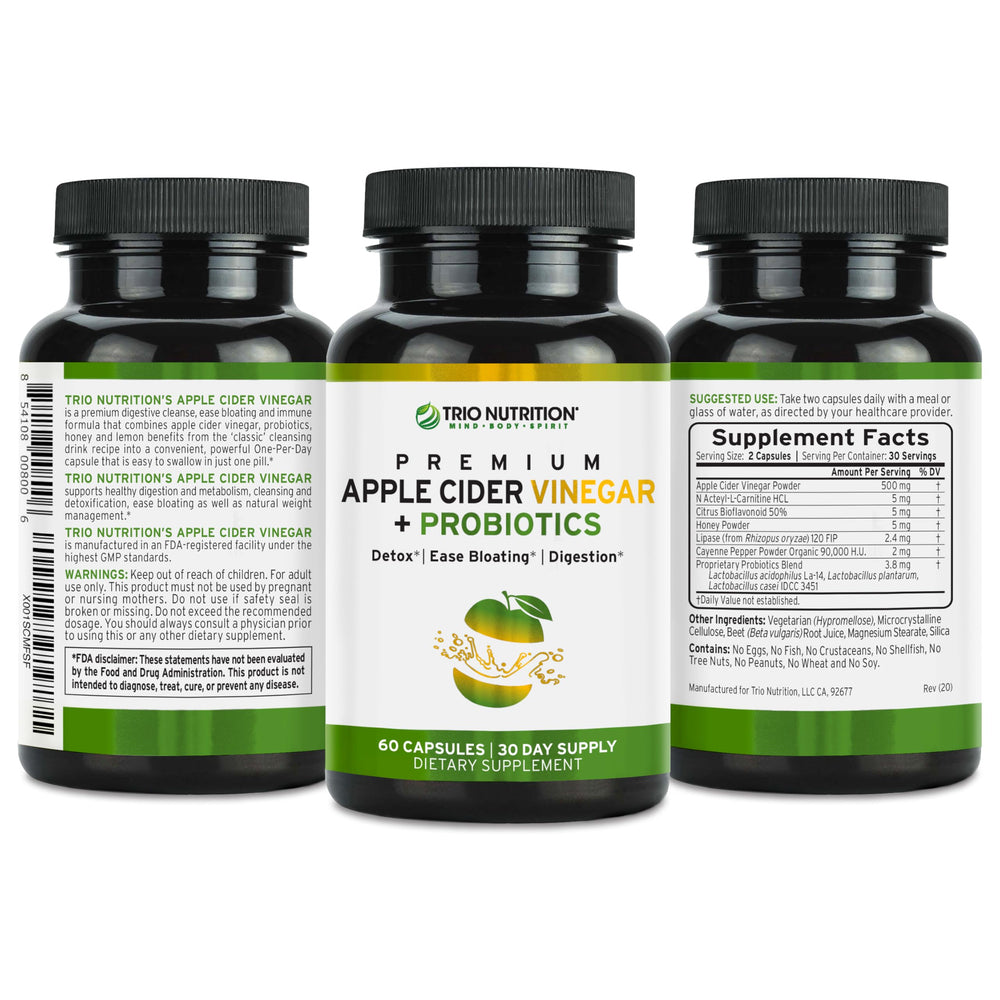 TRIO NUTRITION flavorless-acv-capsules: keto-friendly capsules without taste for easy daily use