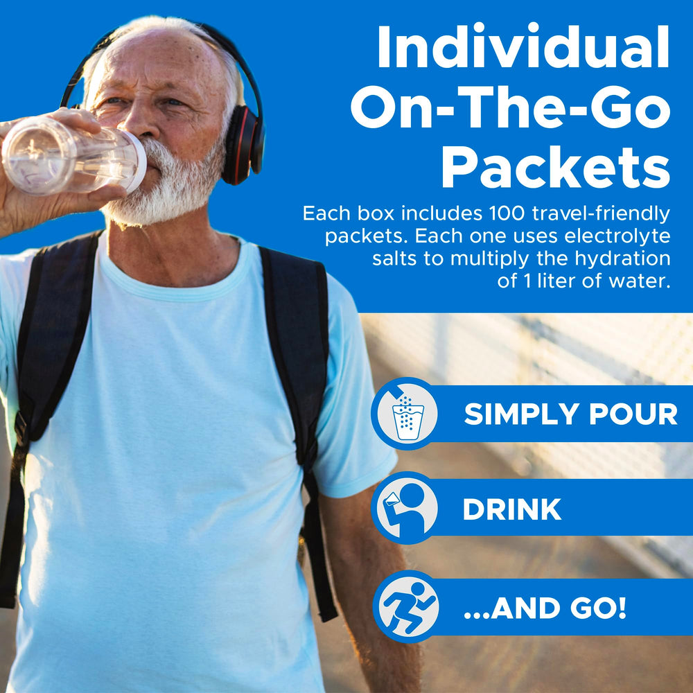 Close-up of TRIORAL ingredients list: glucose, citrate, sodium, potassium