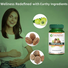 Triphala fruit blend powder and capsule