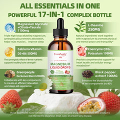 Graphic showing 17-in-1 triple absorption magnesium features