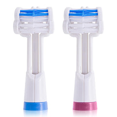 Triple Bristle 3-head replacement brush head design close-up