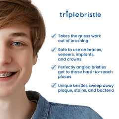 Illustration indicating dentist-created and dentist-approved toothbrush