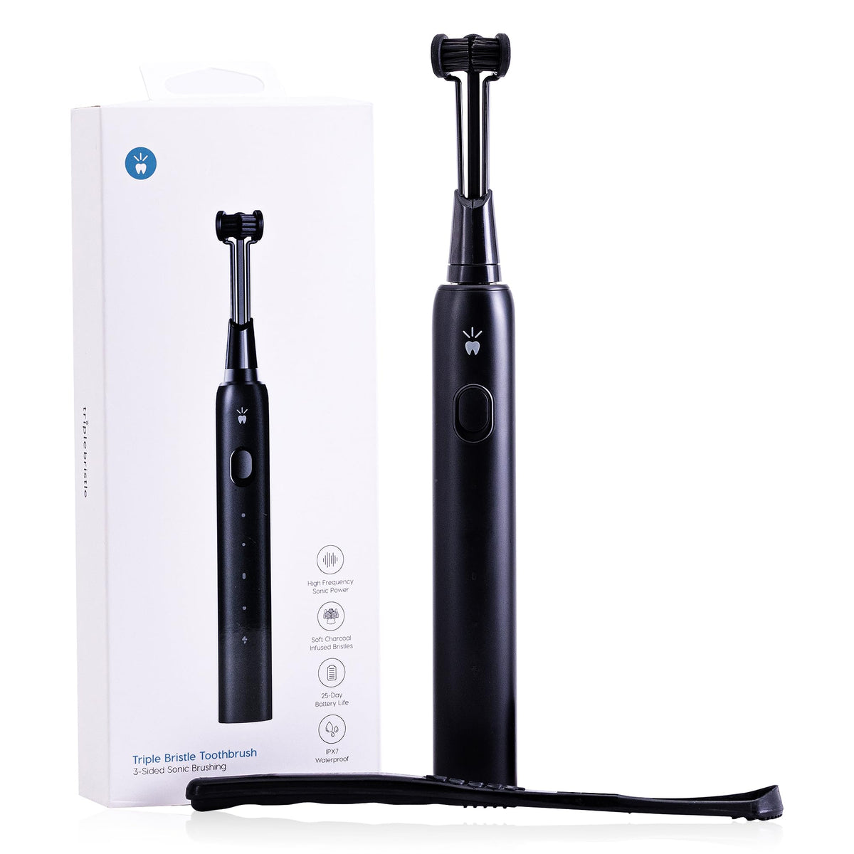 Triple Bristle Max Sonic toothbrush with three-sided head