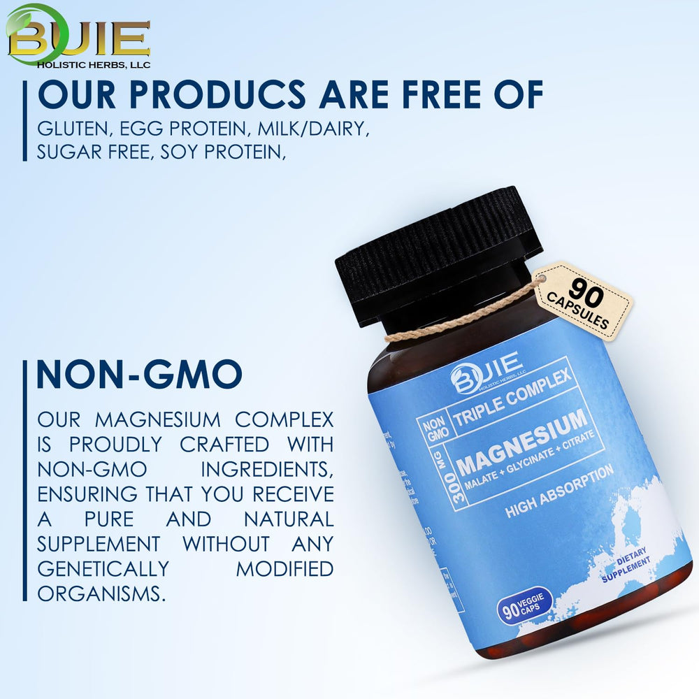 Ingredients panel for Triple Complex Magnesium 300mg