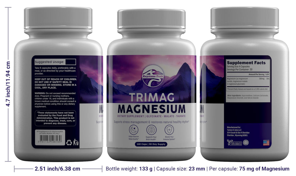 Storage guidance and long shelf life for magnesium supplement