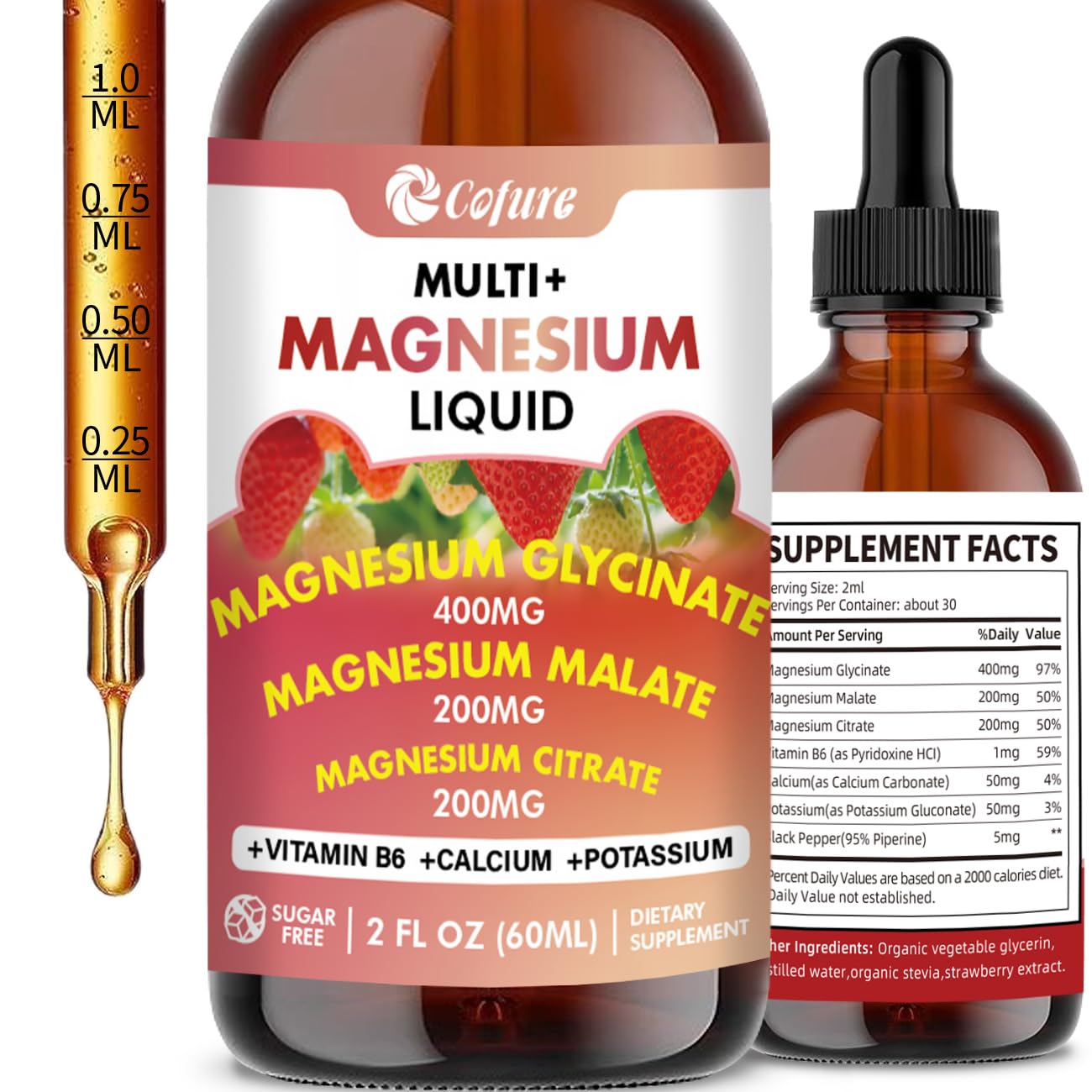 Triple Magnesium Complex Liquid bottle front view