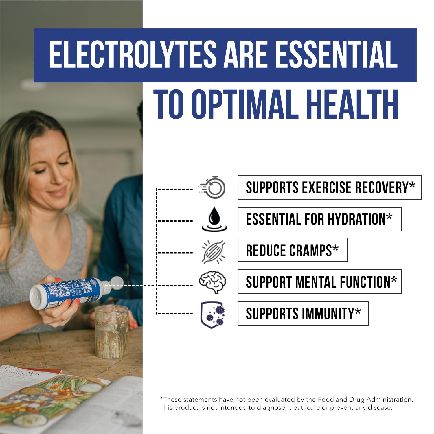 Triquetra Health Ionic Lytes bottle back label with nutrition details signaling purity and testing