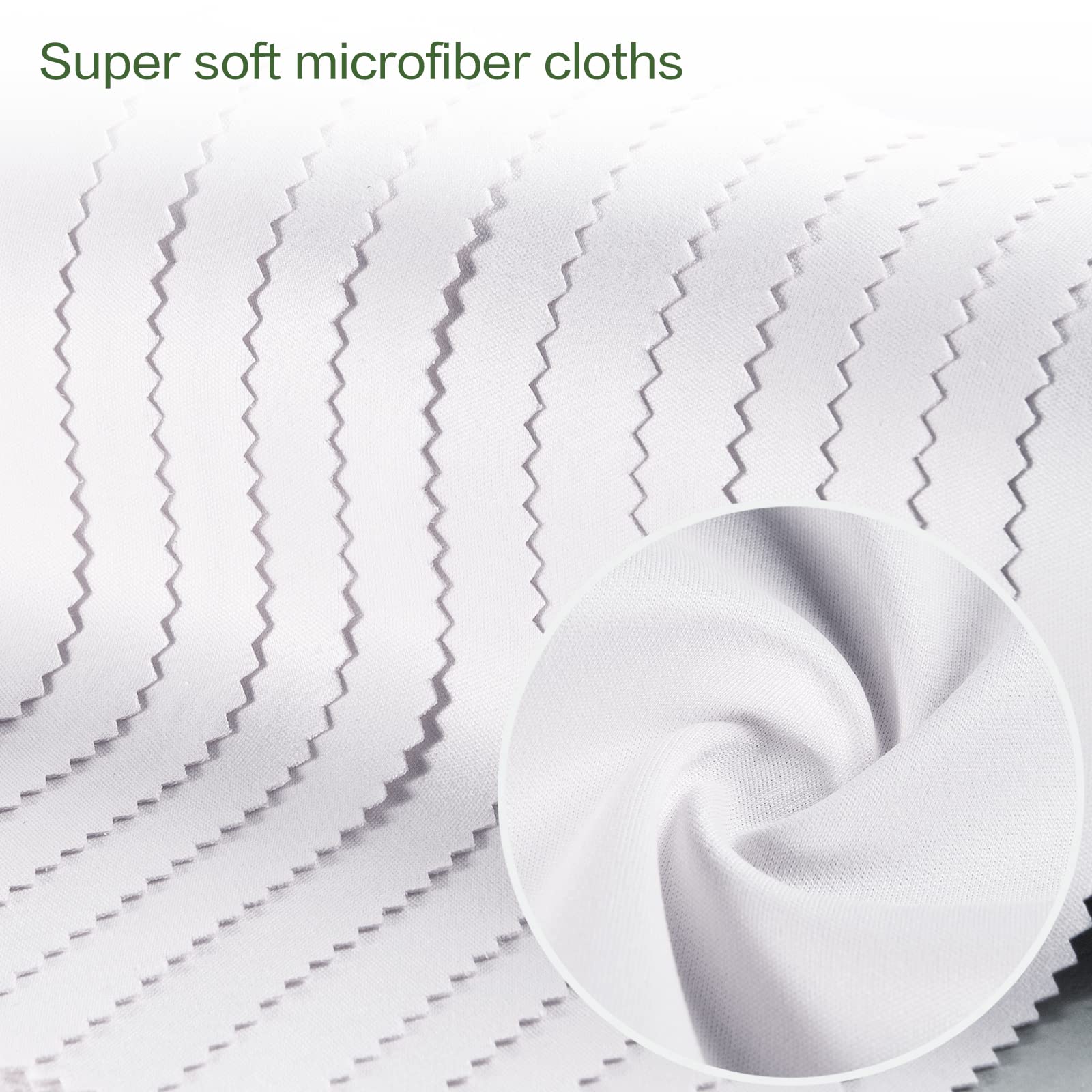 Thick 296GSM microfiber cleaning cloth for dust and fingerprints