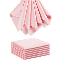 Pink TRIUMPH VISION eyeglass cleaning cloth 5x6 inches